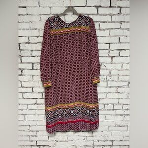 LOFT - Midi Dress - Multi Colored - Size 18